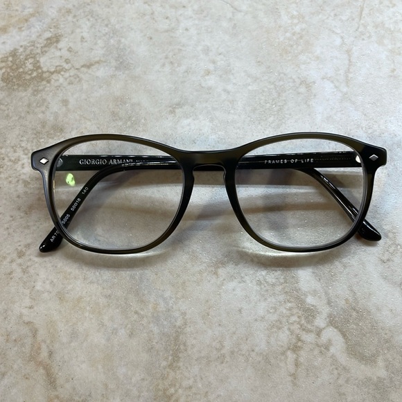 Giorgio Armani Frames Of Life Eyeglasses AR7003 Italy Adults Brown Green Frame - Picture 8 of 11
